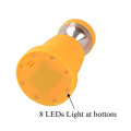 Neues Produkt 1 + 8 + 8 LED 2 in 1 Flexible Camping Laterne